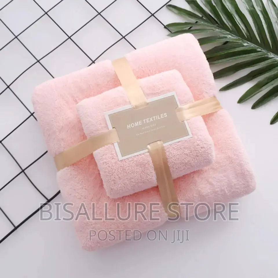 2 in 1 Plain Bath and Face Towel