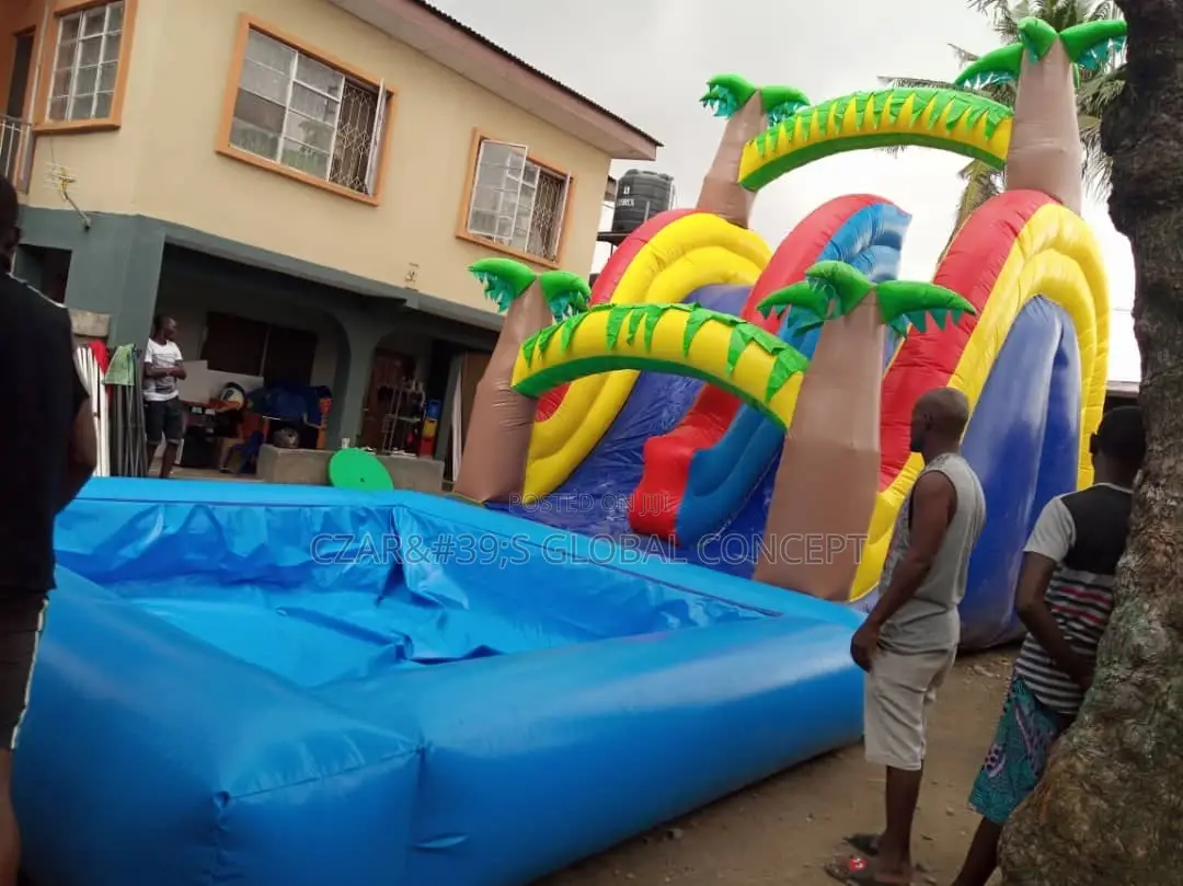 Children Sliding Castle With Pool Combo