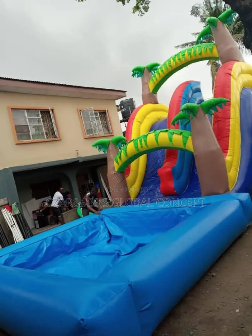 Children Sliding Castle With Pool Combo