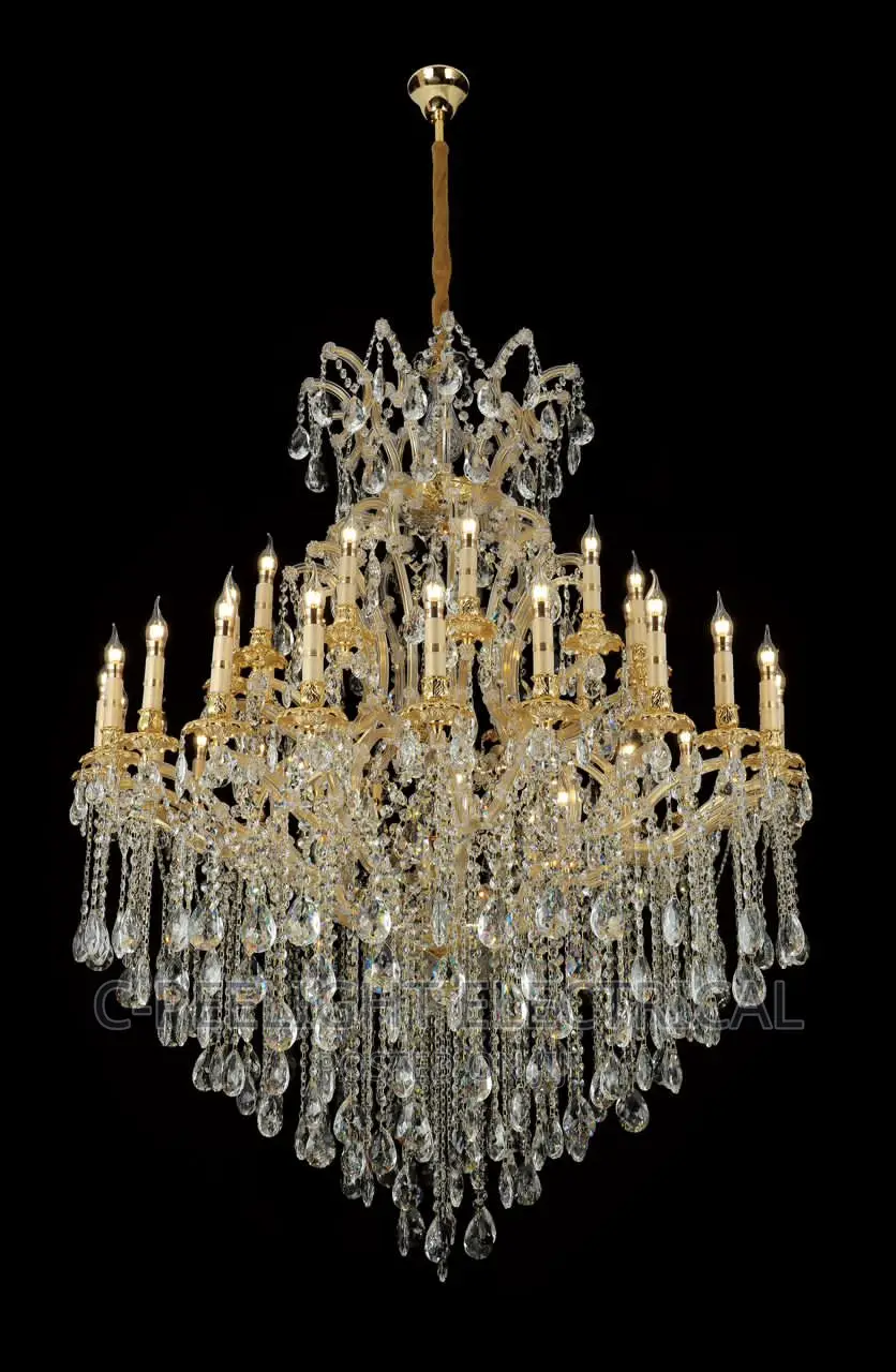 Original Gold Chandelier Light by 1400mm