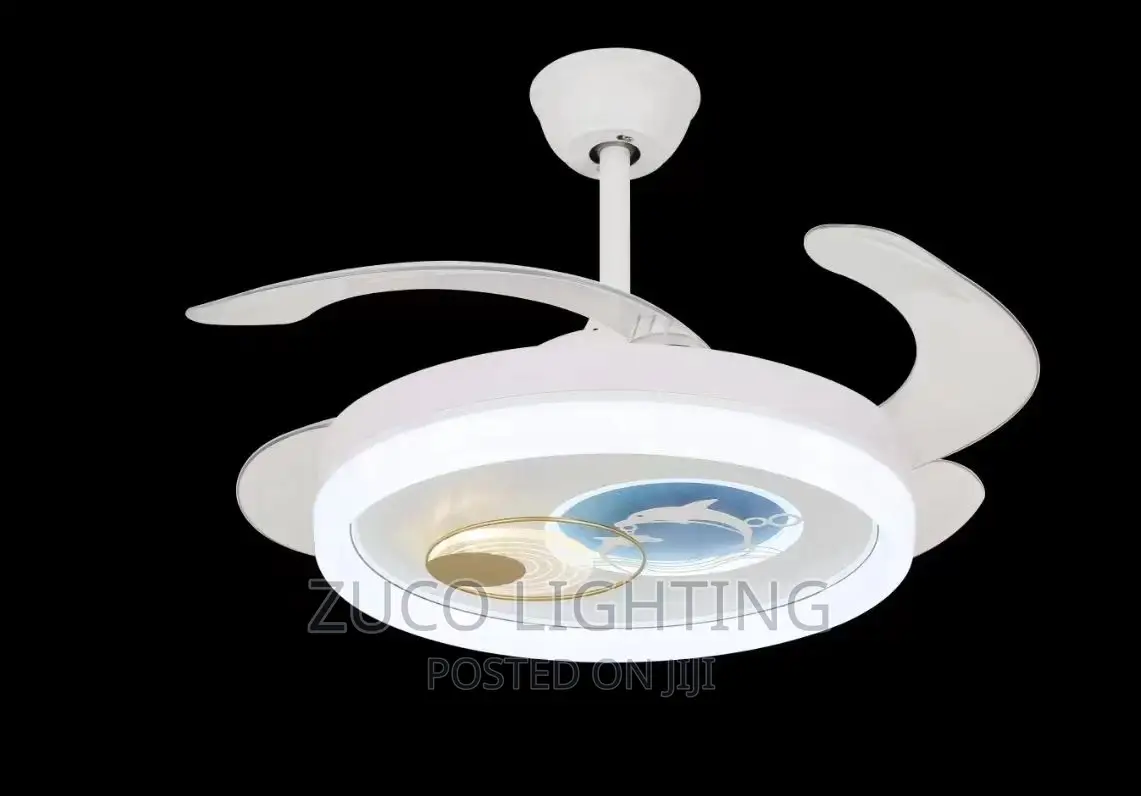 Modern Luxury LED Dropping Chandelier With Ceilings Fans