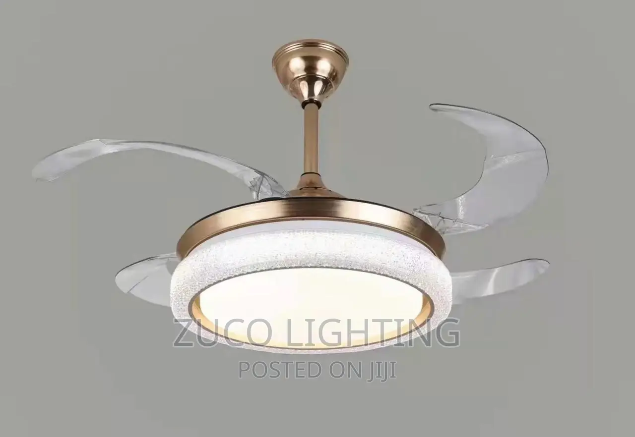 Modern Luxury LED Dropping Chandelier With Ceilings Fans