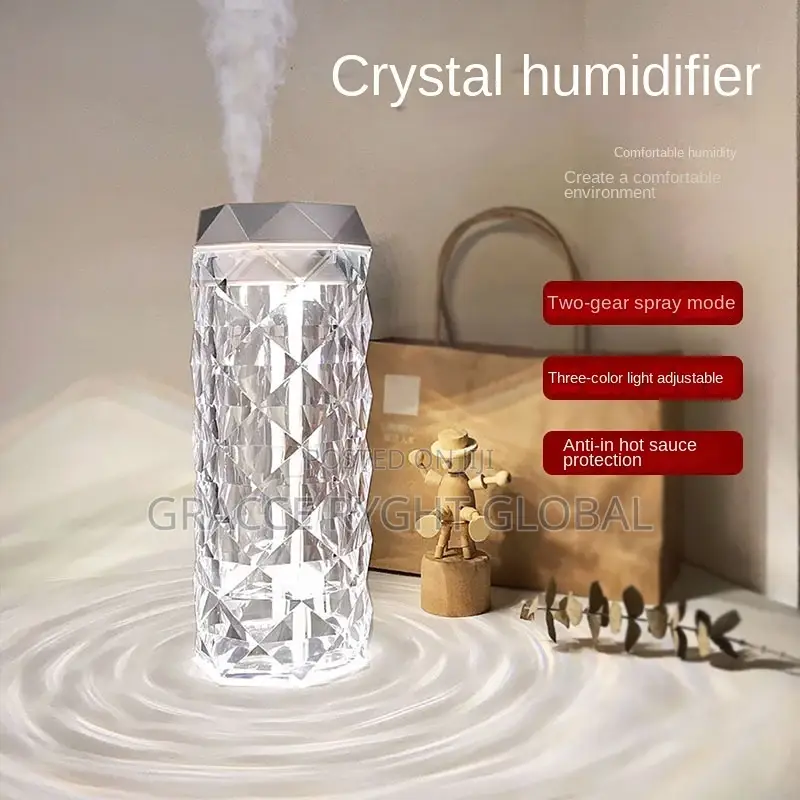 Crystal Humidifier Led Lamp