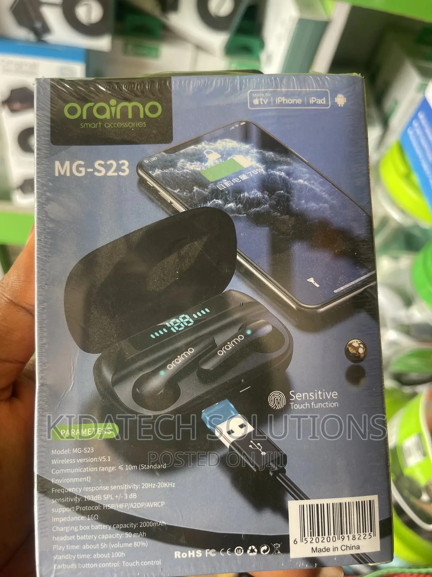 Oraimo Half in Ear Earbuds(Mg-S23)