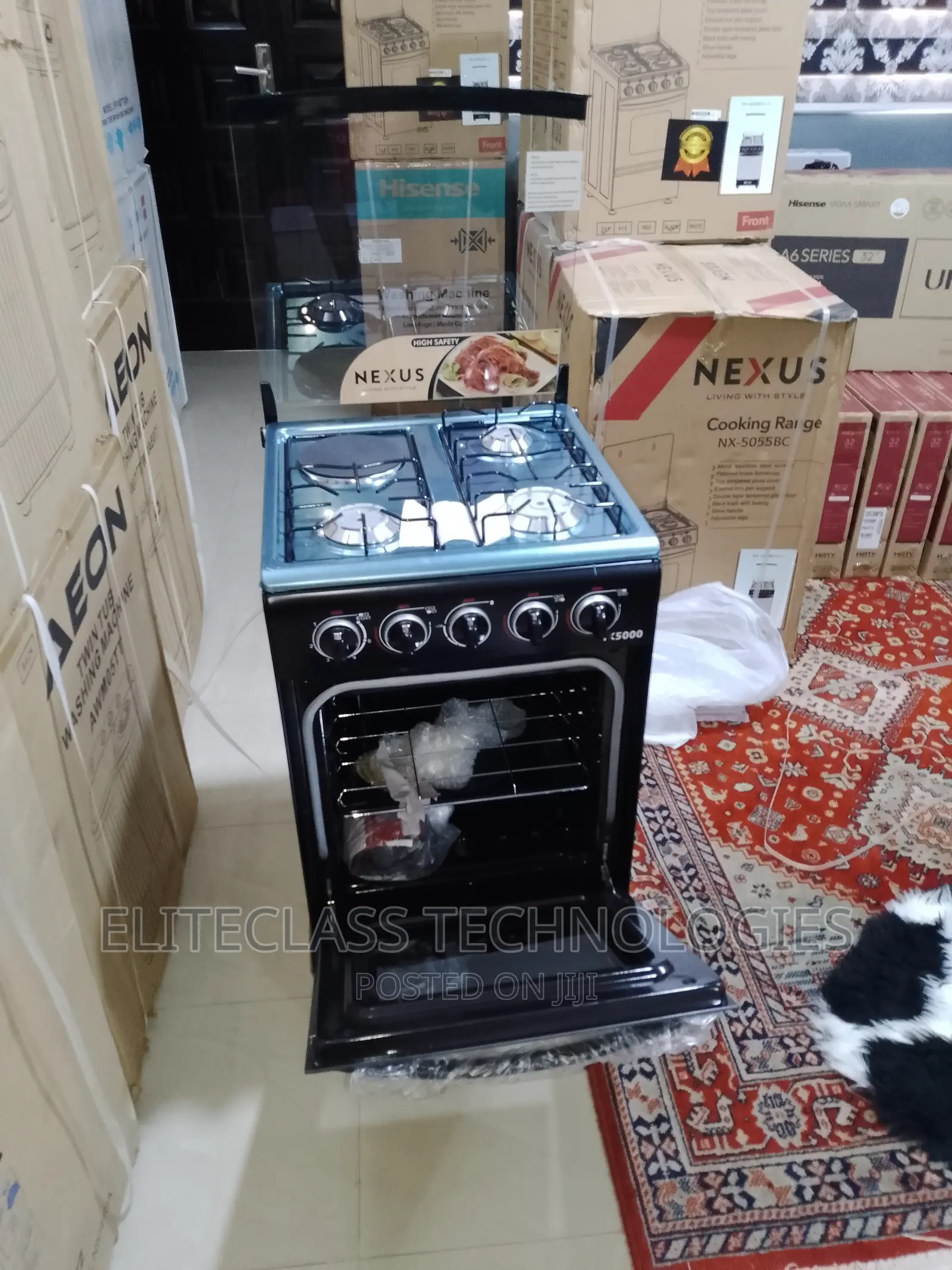 New Nexus Gas Cooker 3+1 Nx-5055bc With Baking Oven
