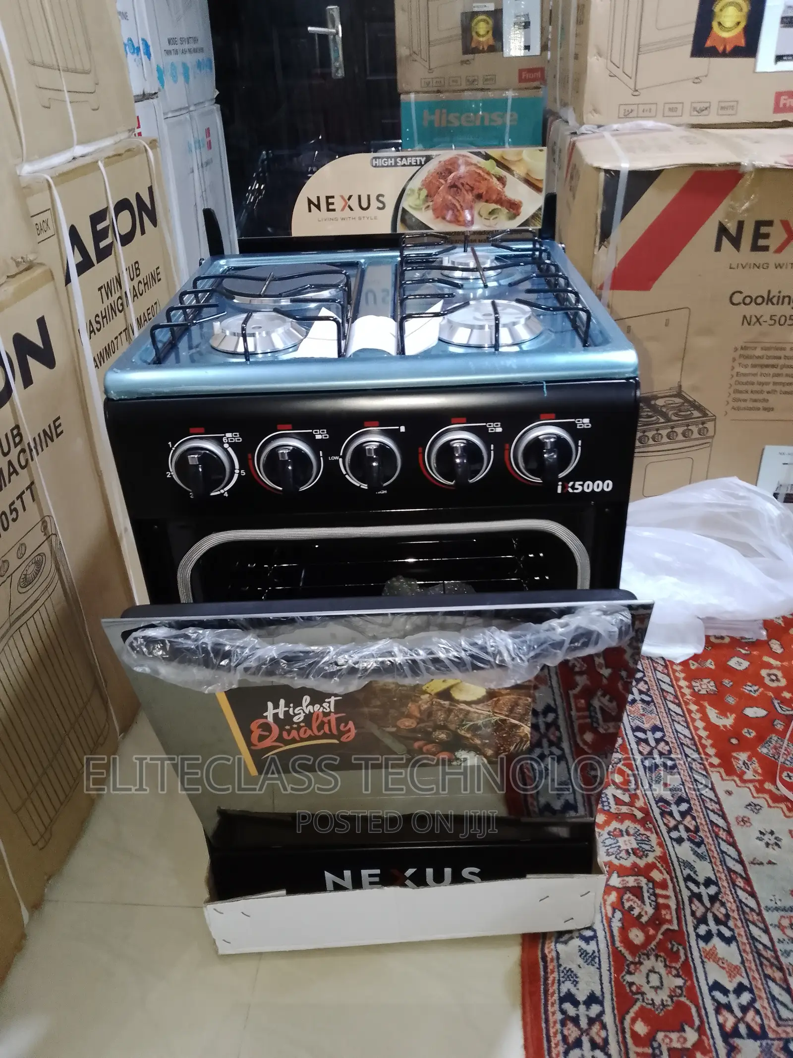 Brand New Versatile Cooking Nexus Gas Cooker 3+1 Nx-5055bc