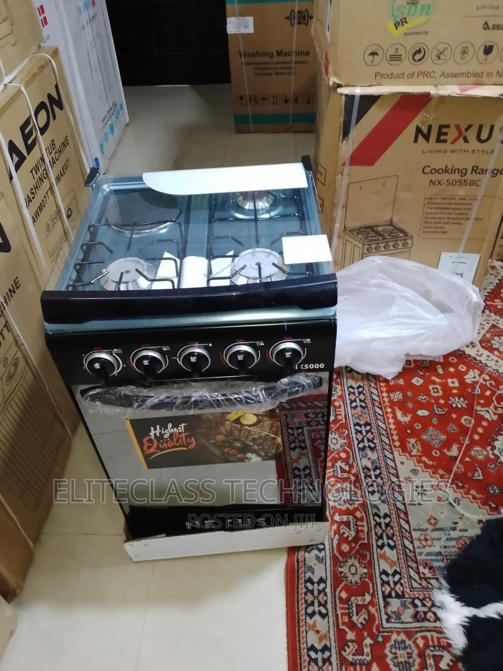 New Nexus Gas Cooker 3+1 Nx-5055bc-Baking, Heating Grilling