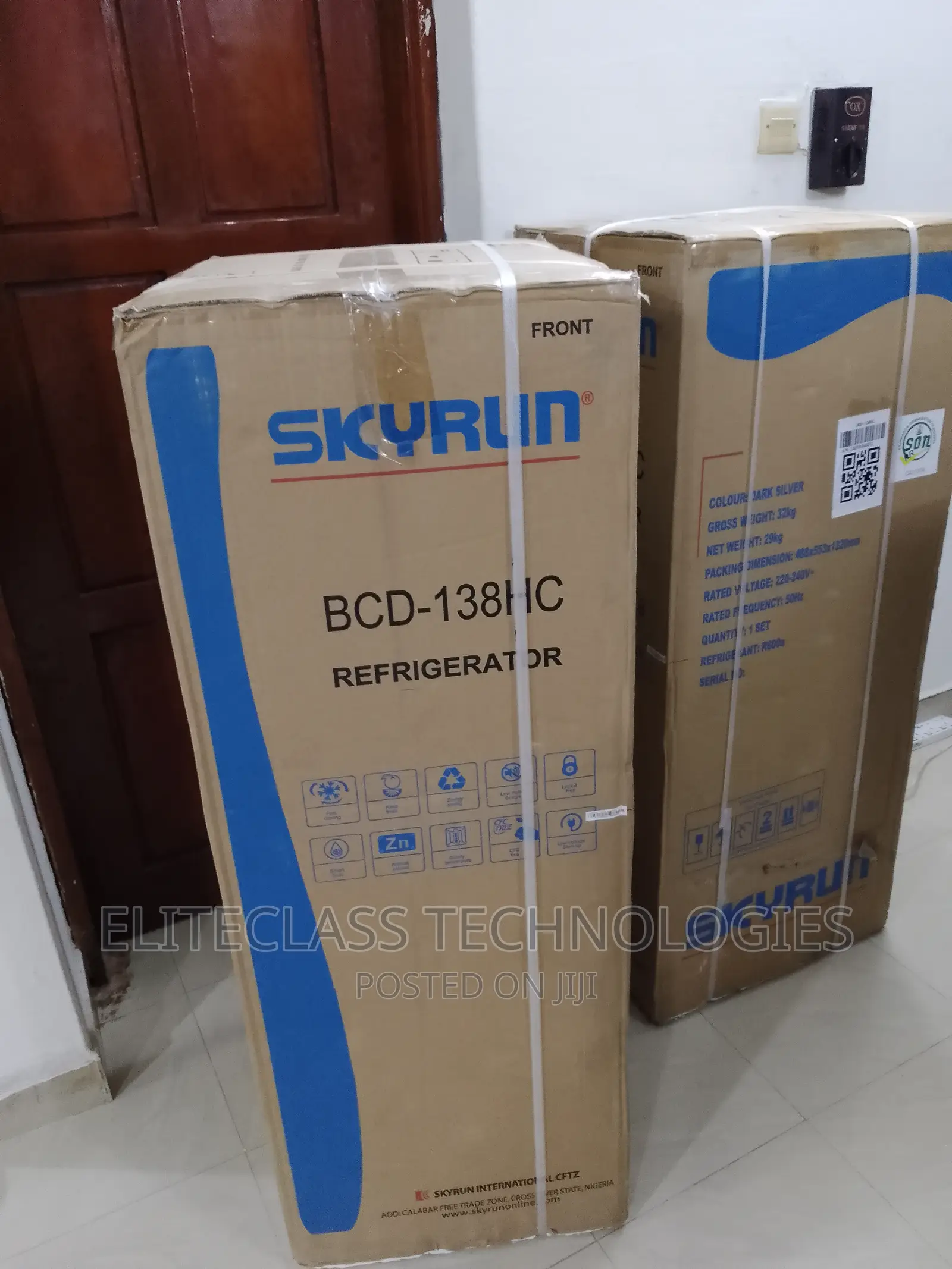 Brand New Rapid Cooling Skyrun BCD-138HC Refrigerator