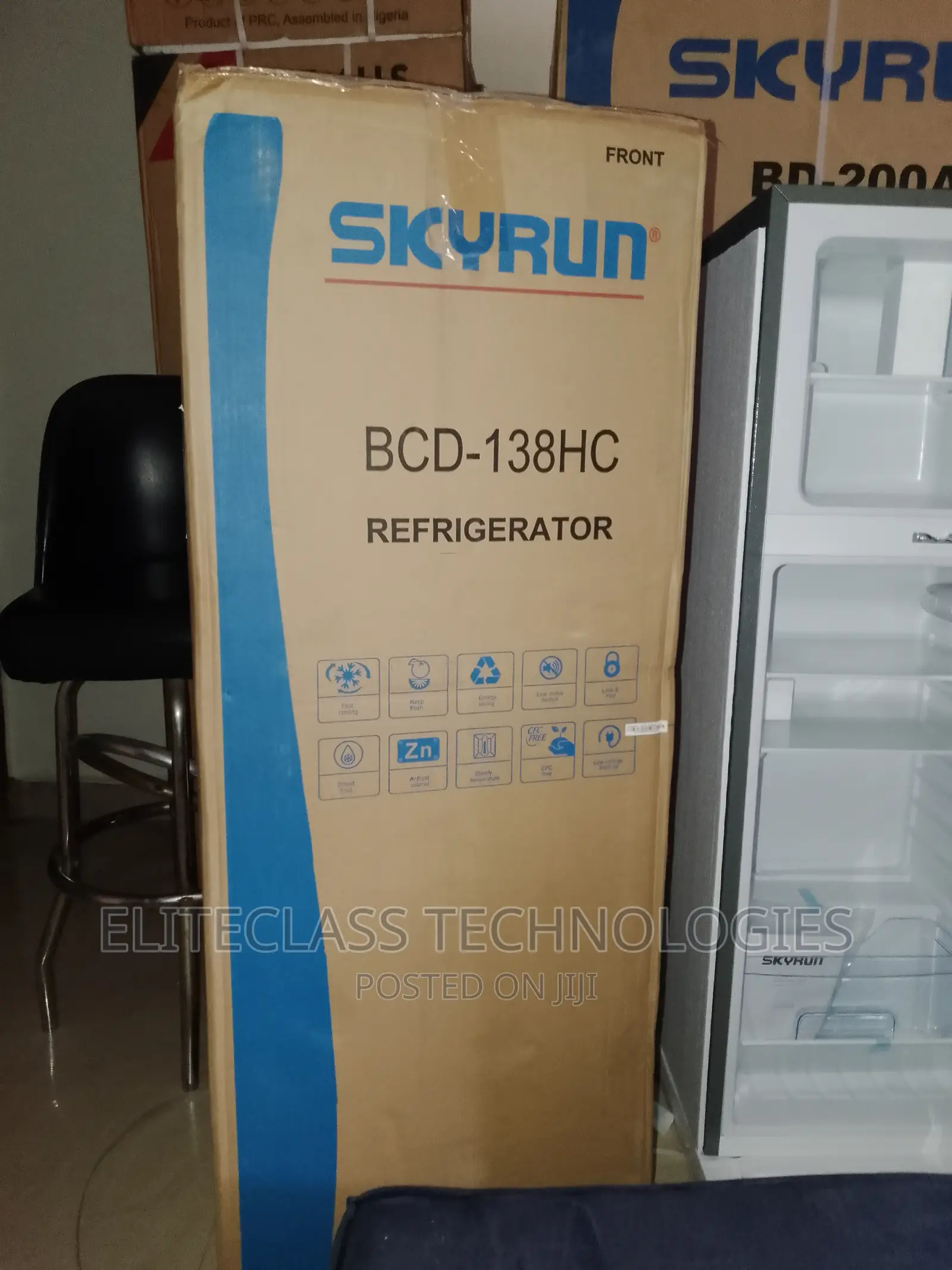 Brand New Skyrun BCD-138HC Refrigerator Double Door