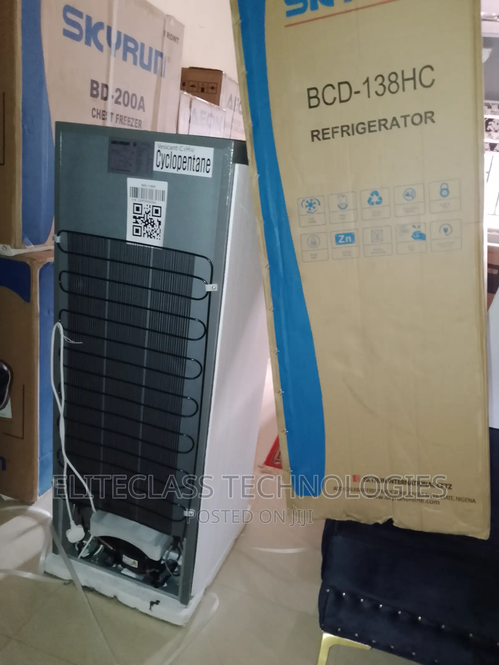 New Durable Skyrun BCD-138HC Refrigerator 138l
