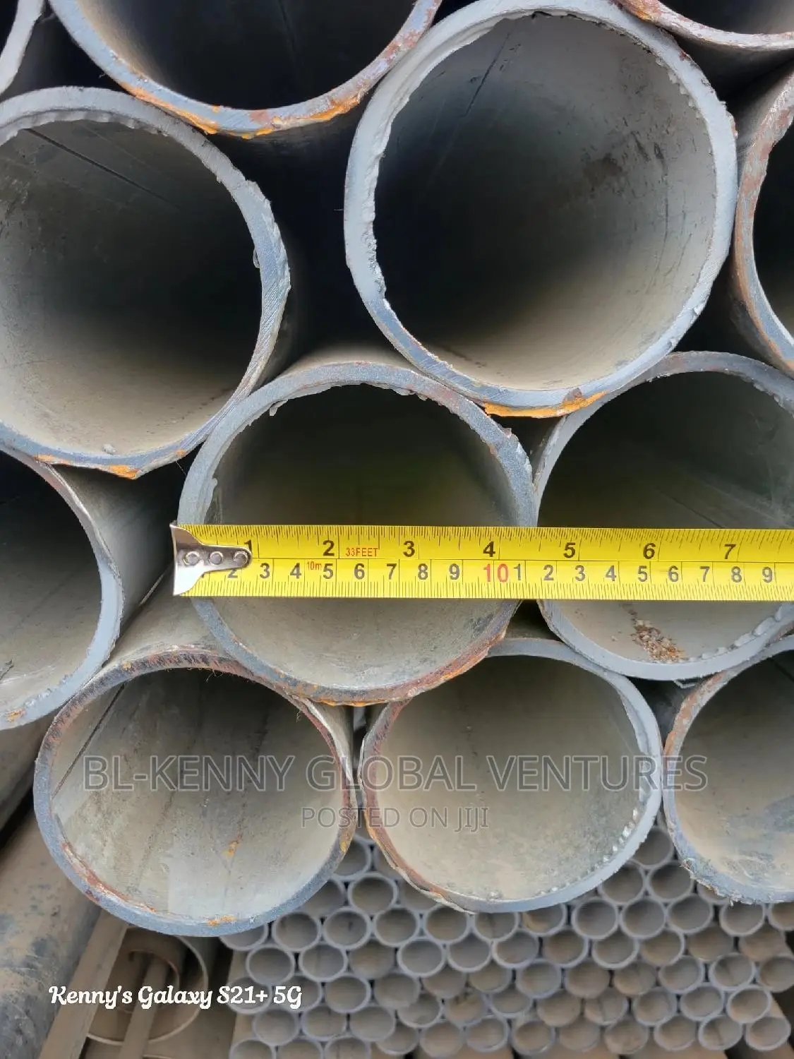 Full 4" by 3mm Galvanize Pipes