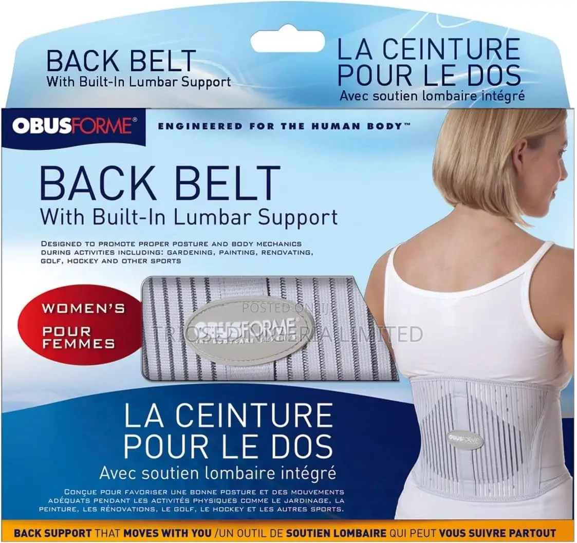 Obusforme Women's Back Belt With in Built Lumbar Support