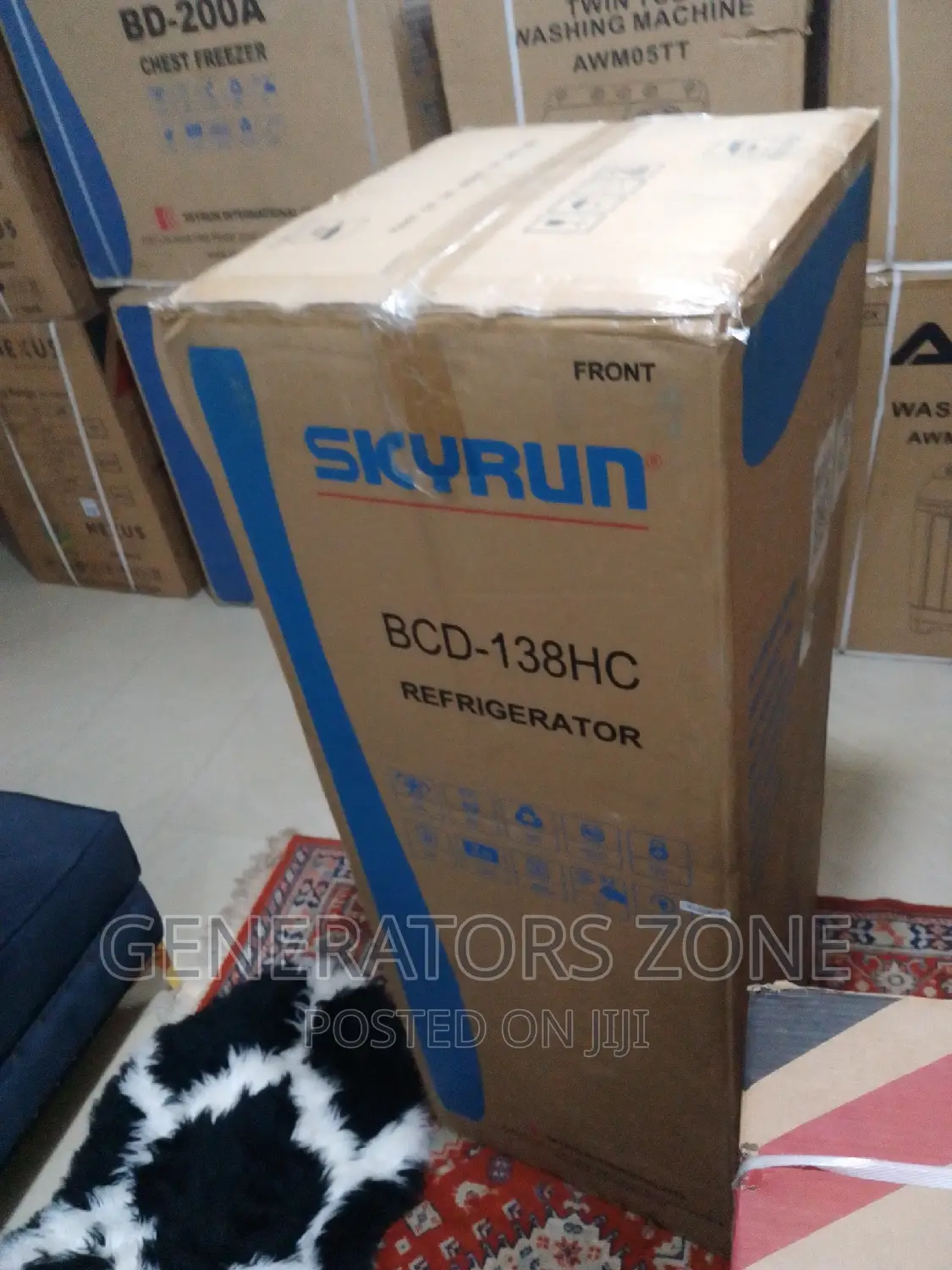 Brand New Skyrun 138l Double Door Fast Cooling Ref BCD-138hc