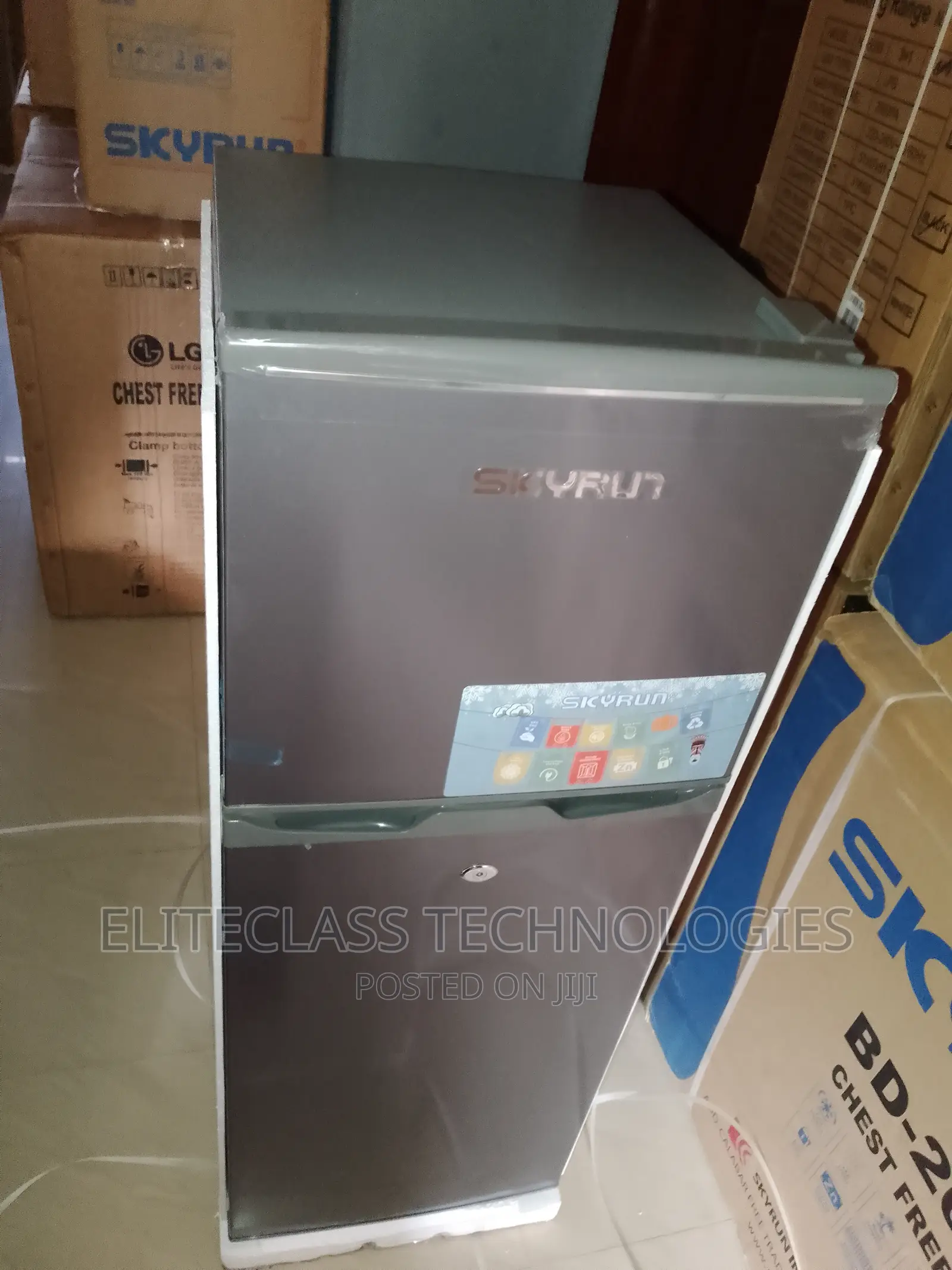 *Skyrun Double Door BCD-138HC Refrigerator 138l*