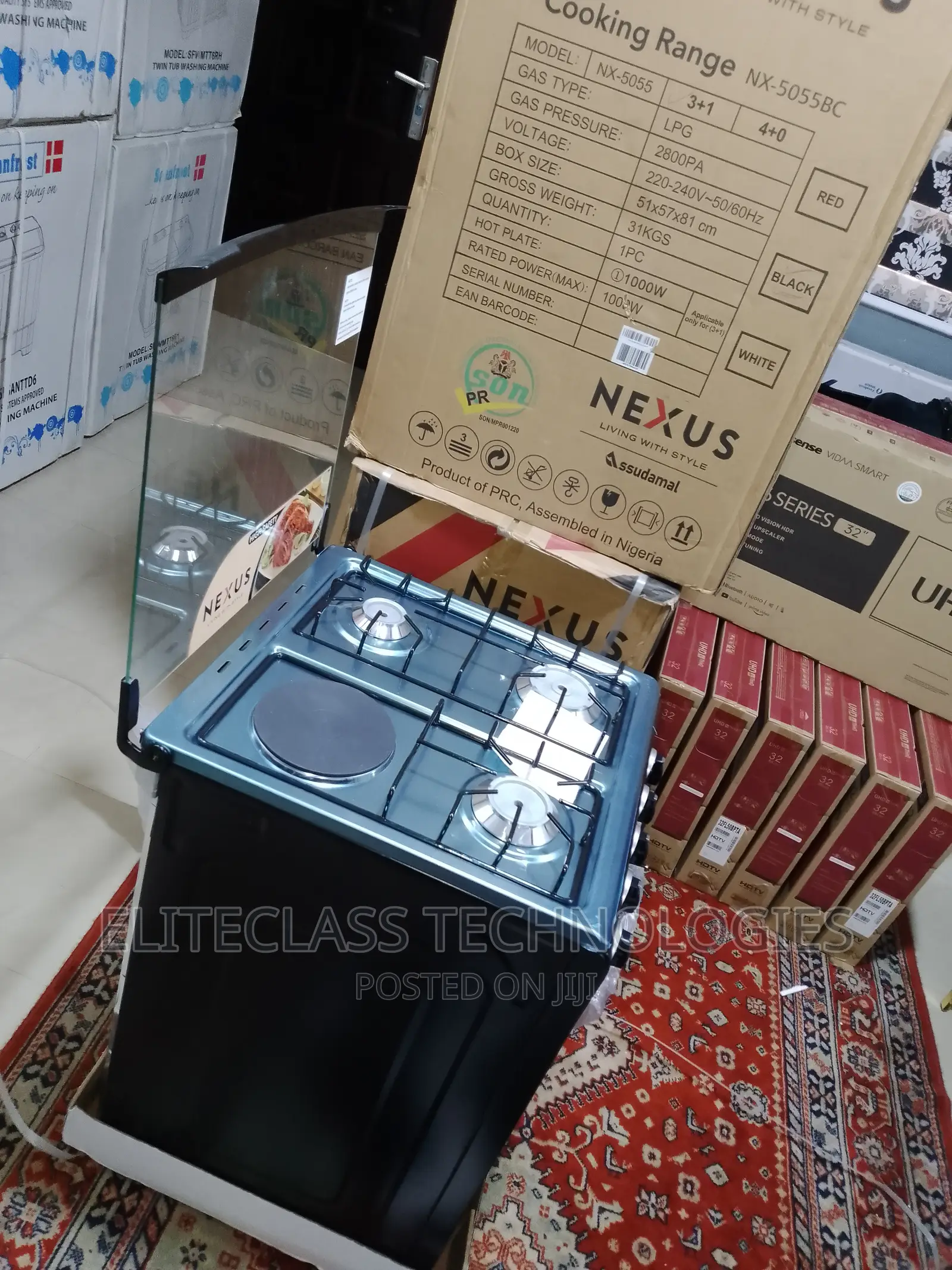 Brand New Gas Efficient Nexus Gas Cooker 3+1 Nx-5055bc
