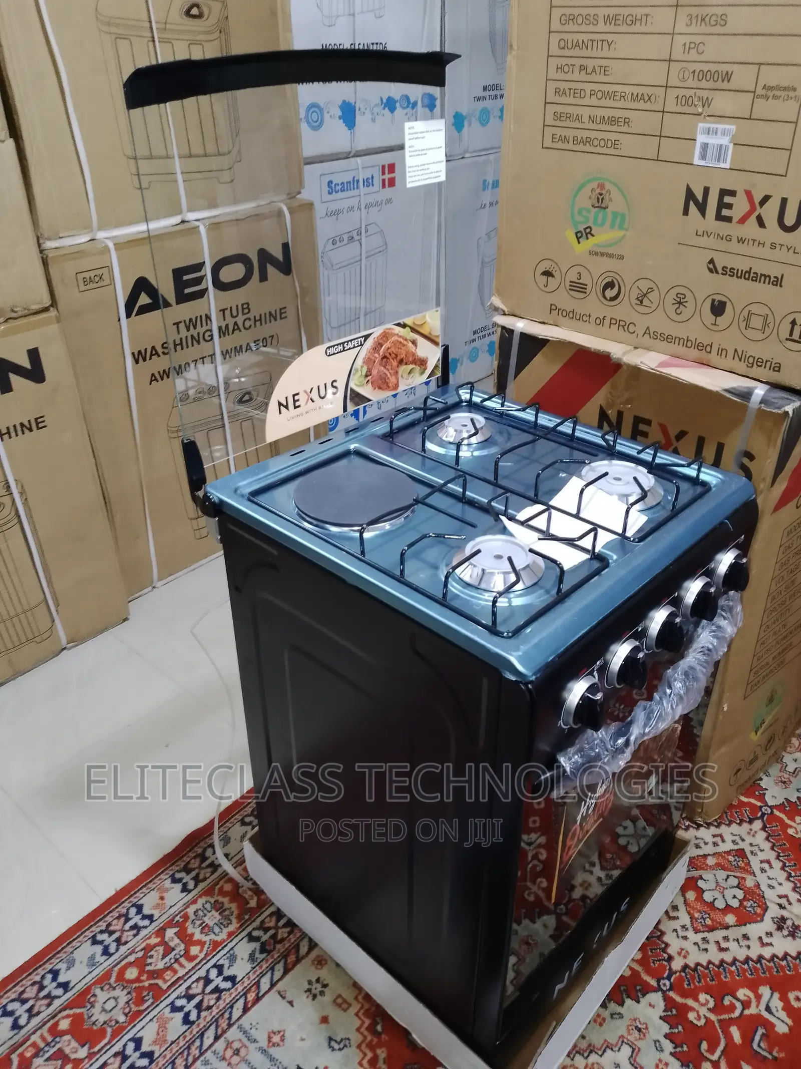New Nexus Gas Cooker 3+1 Nx-5055bc-Gas Efficient