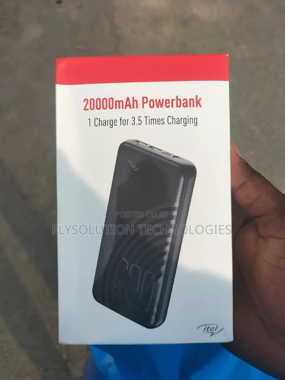 20,000mah Itel Fast Charging Power Bank With Touchlight