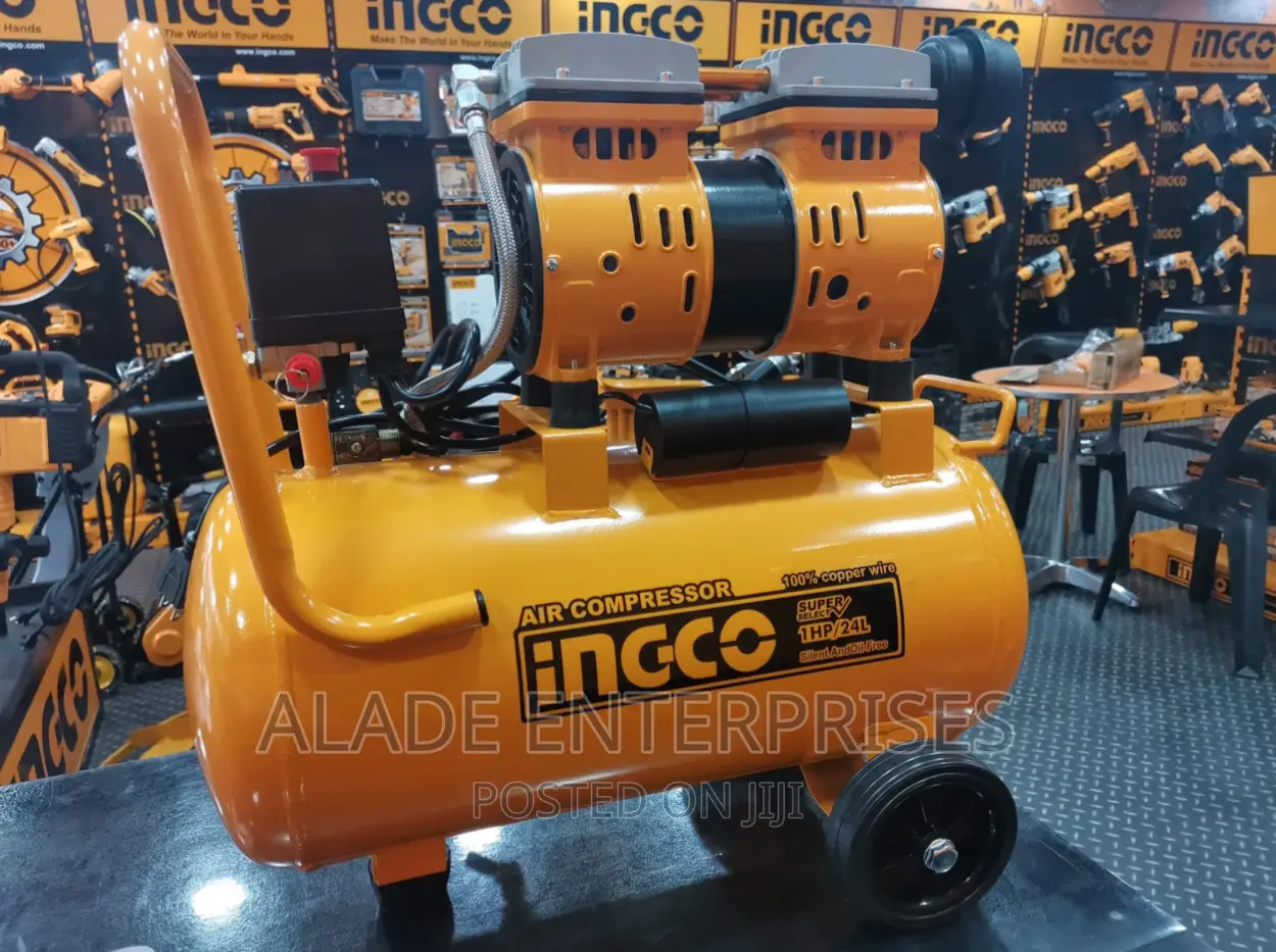 INGCO Air Compressor Oiless 100% Pure Copper 1hp/24l