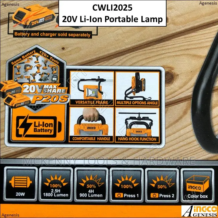 Lithium Ion Portable Lamp