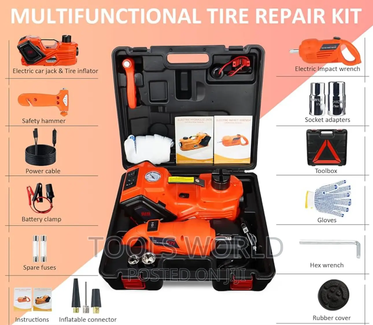 Multipurpose Electric Car Jack 5t Hydraulic Floor Jack