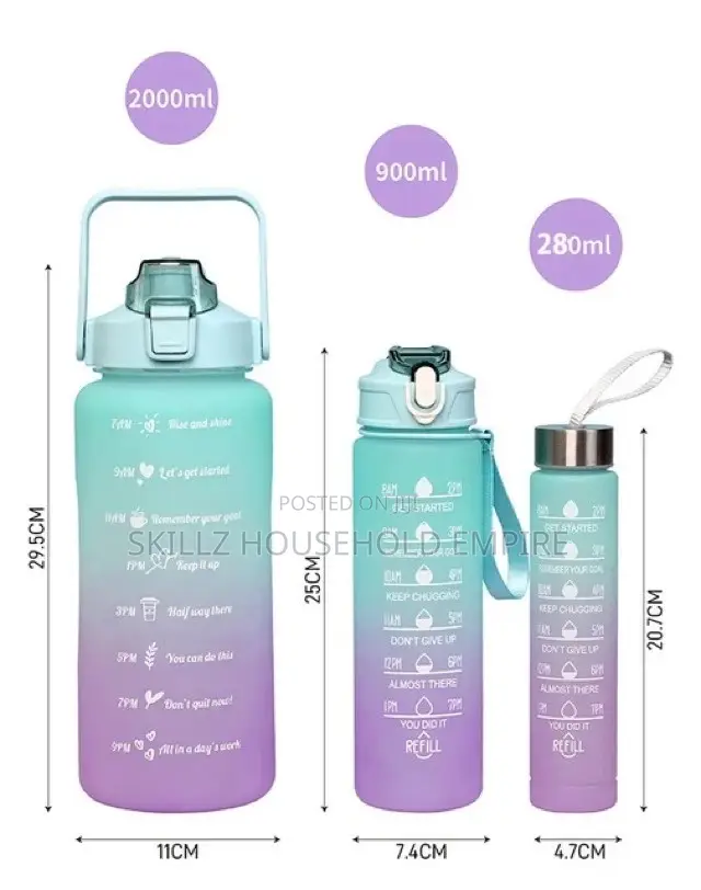 3pcs Water Bottle