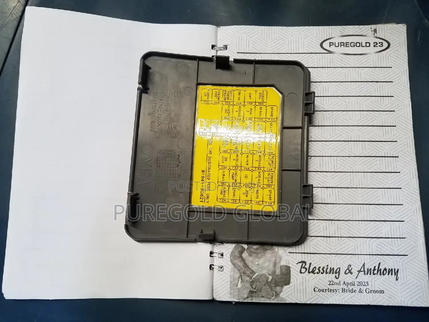 Fuse Cover for Hyundai Sonata