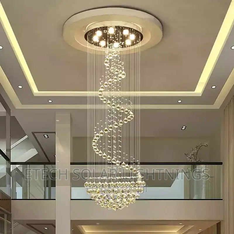 800mm Luxury L E D Rain Dropping Chandelier Light