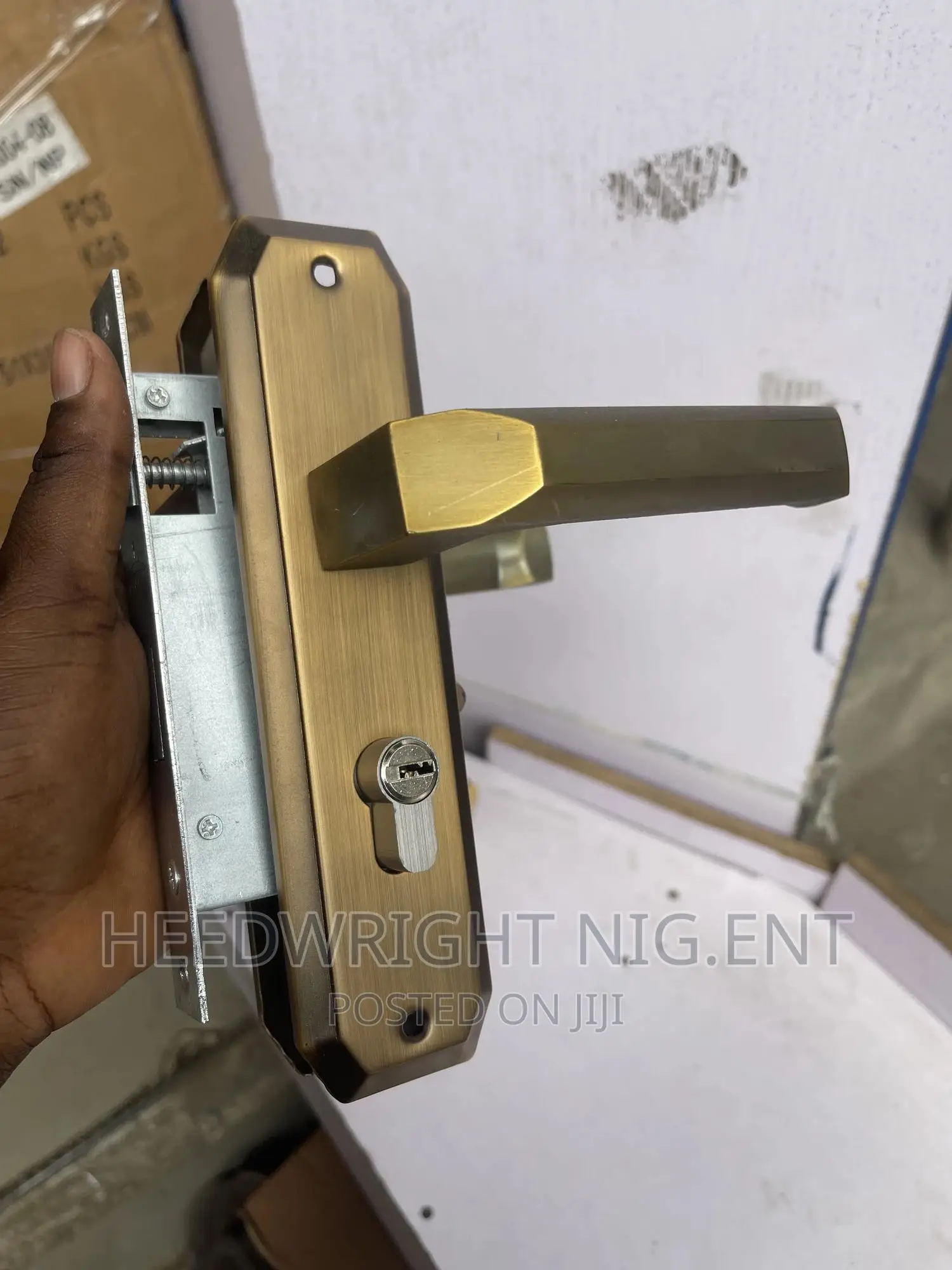 Small Wooden $ Iron Door Lock