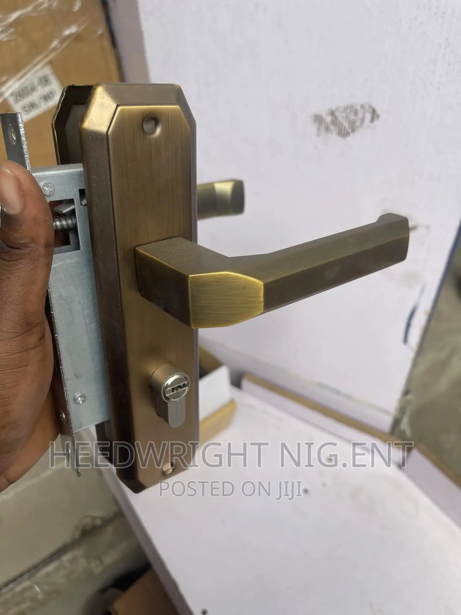 Small Wooden $ Iron Door Lock