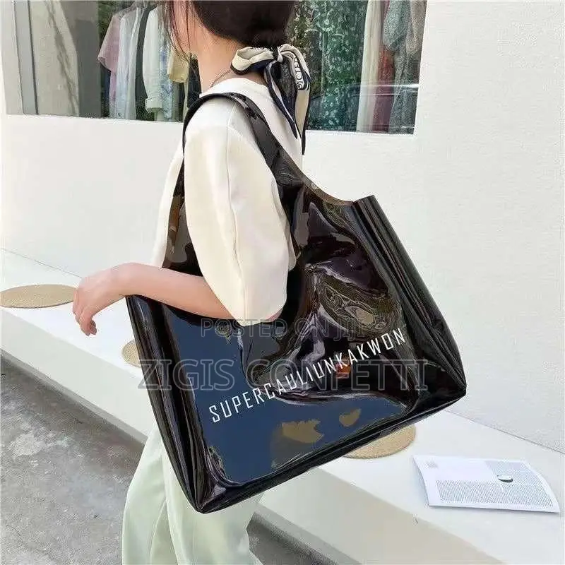 2021 Trend: Stylish Transparent Jelly Beach Tote for Women