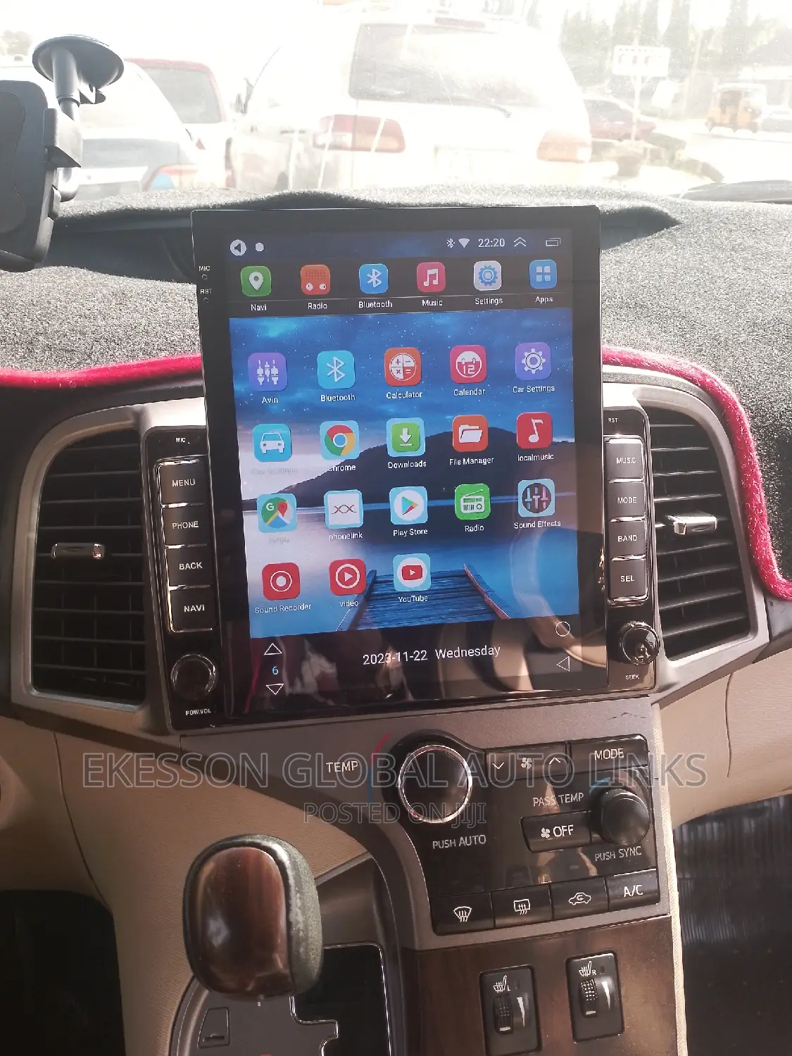 Venza Android Tesla Screen With Rear Camera