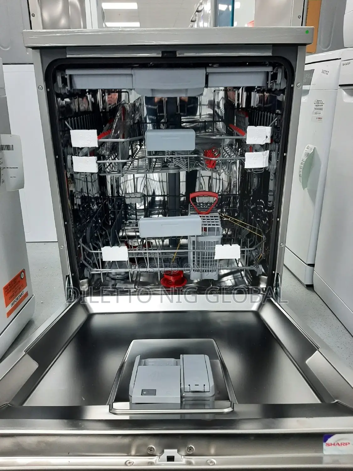 Sharp Qw-Na31f45eio-en Standard Dishwasher – Stainless Steel