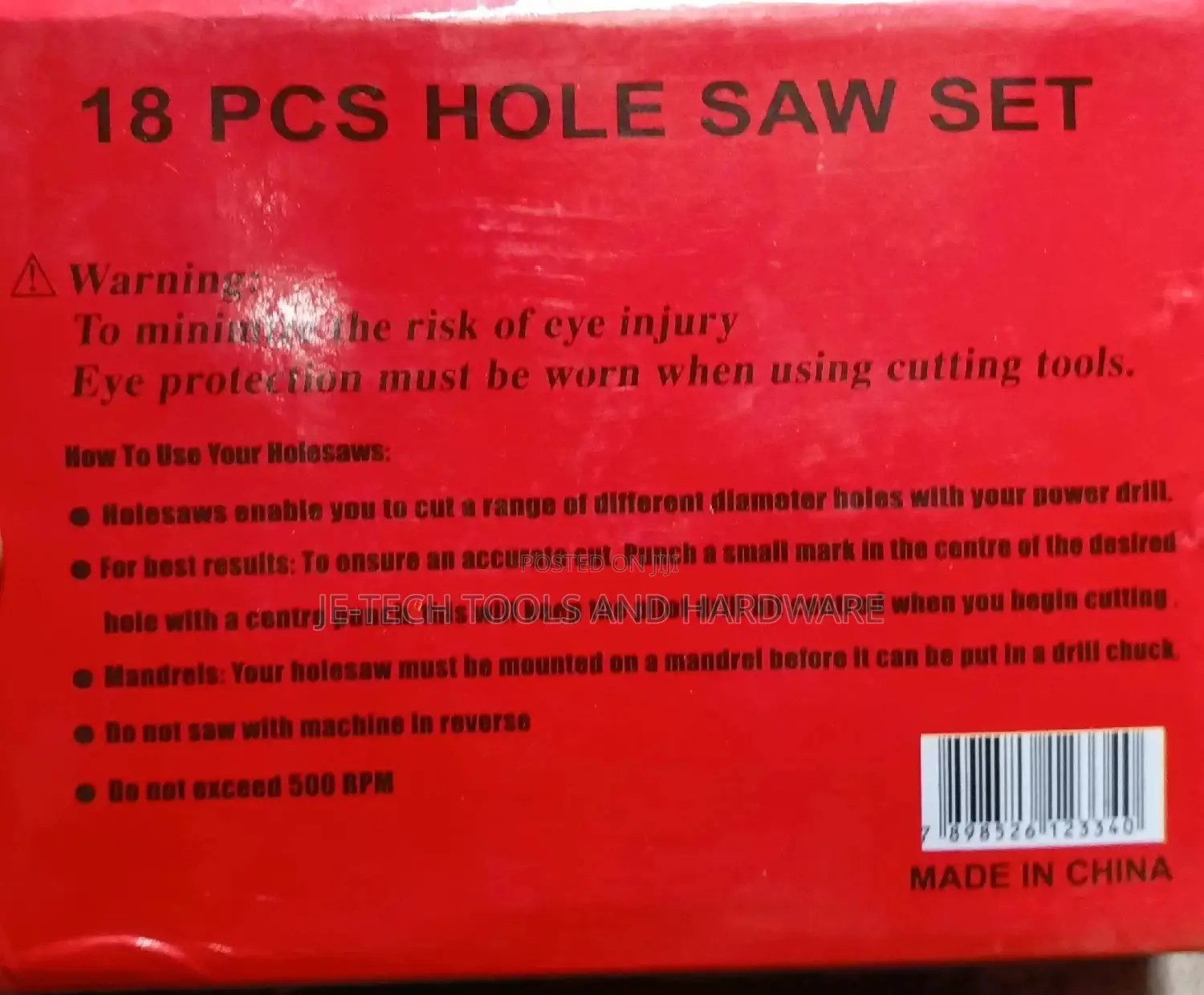 Wood Hole Saw Kit Set - 18pcs