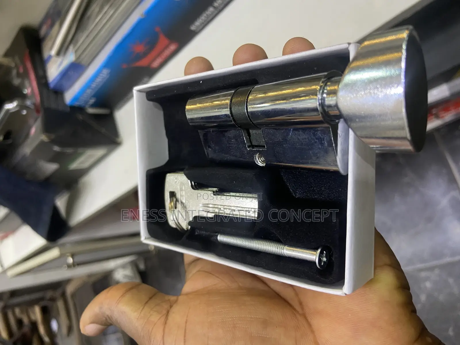 Aksel Chrome Knob Cylinder