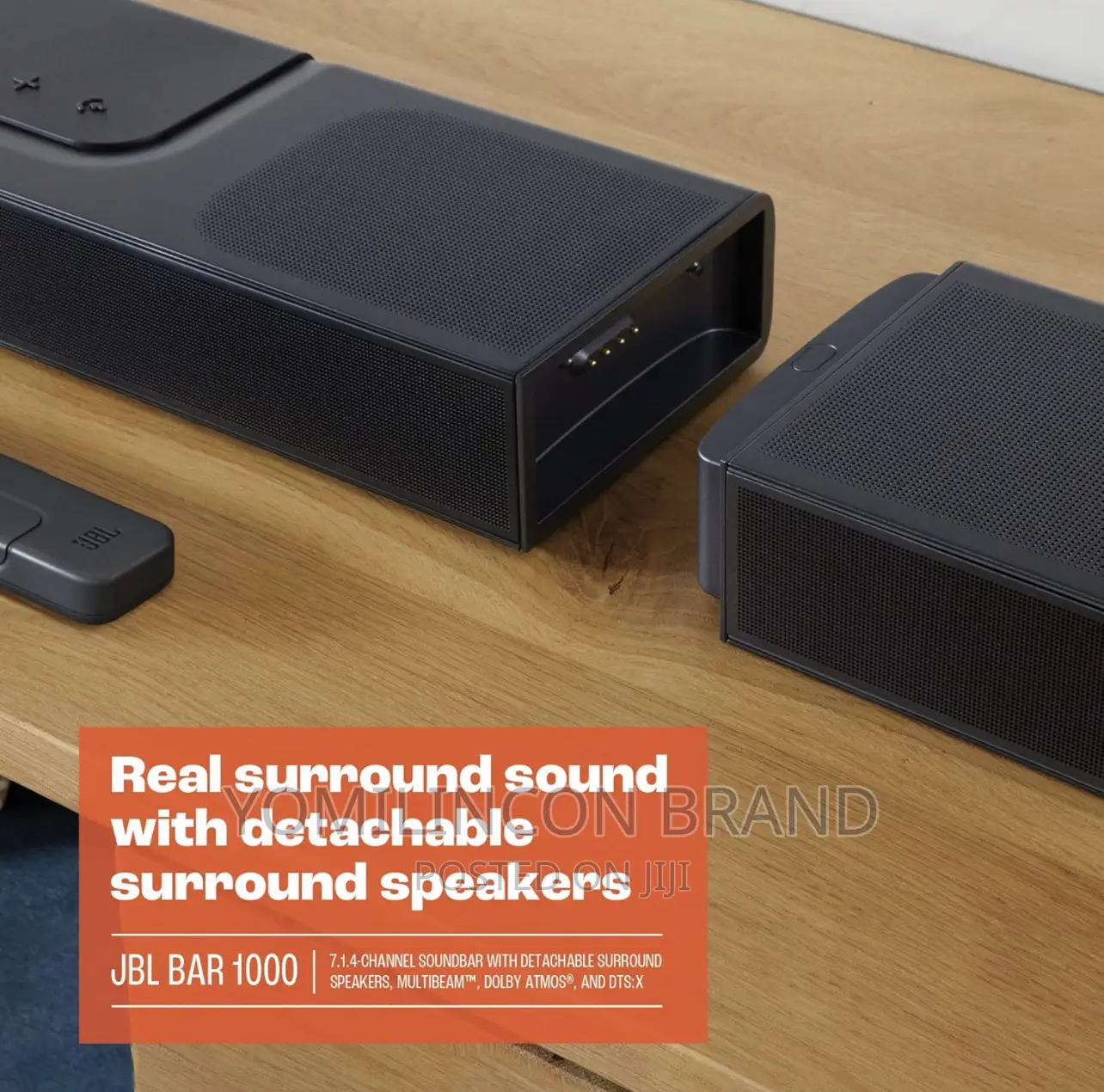 JBL Bar 1000 Mk2 7.1.4-Channel Soundbar - Black.