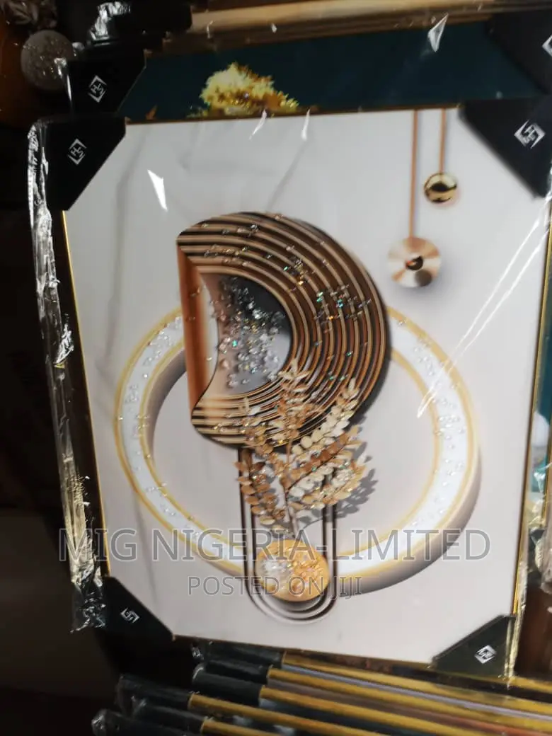 Wall Acrylic 2 Tumbler Wall Frame Gold Finish