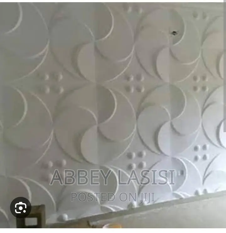 Fluted TV Console, 3d Wallpaper Sales and Installation