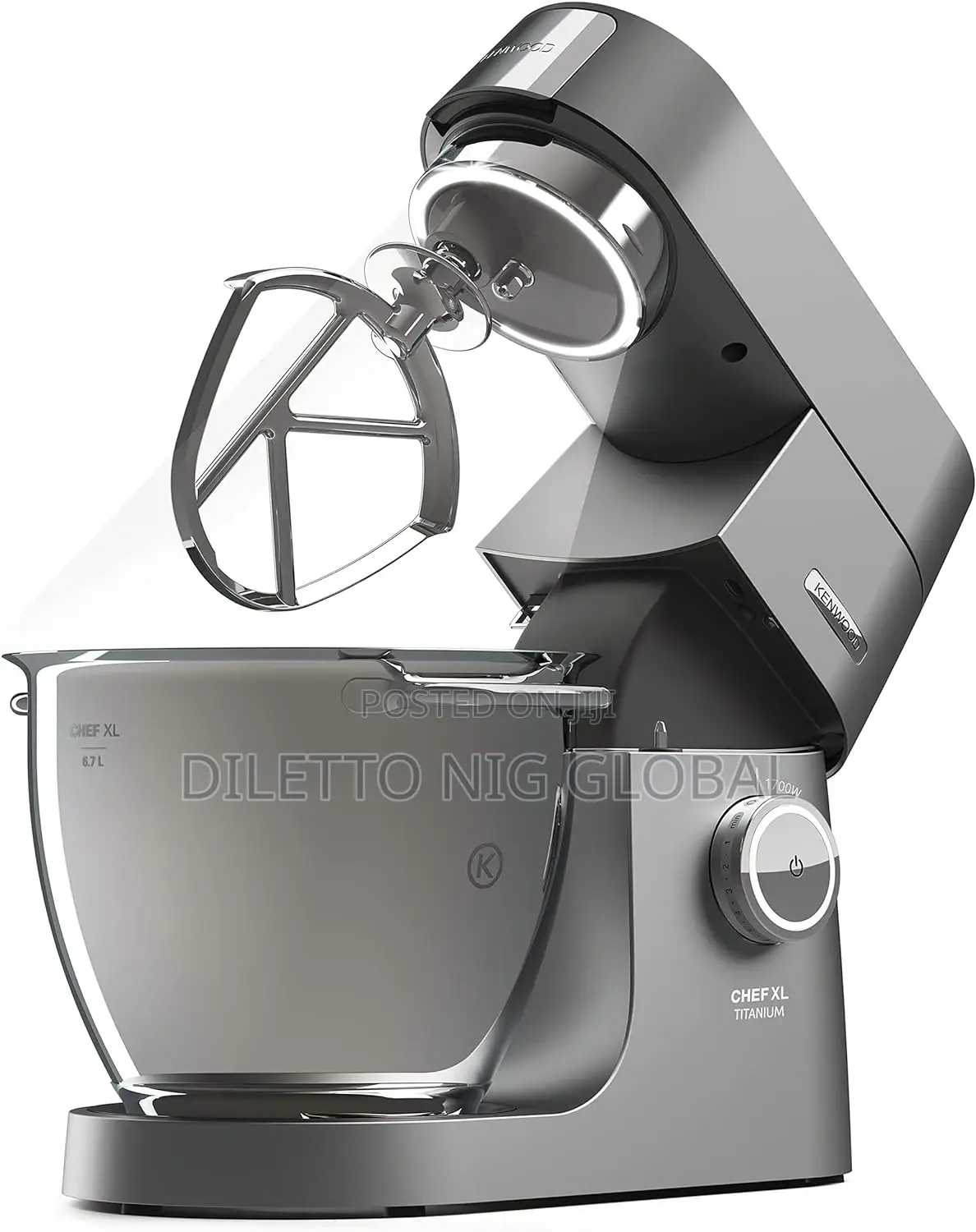 Kenwood Chef Titanium XL Stand Mixer for Baking