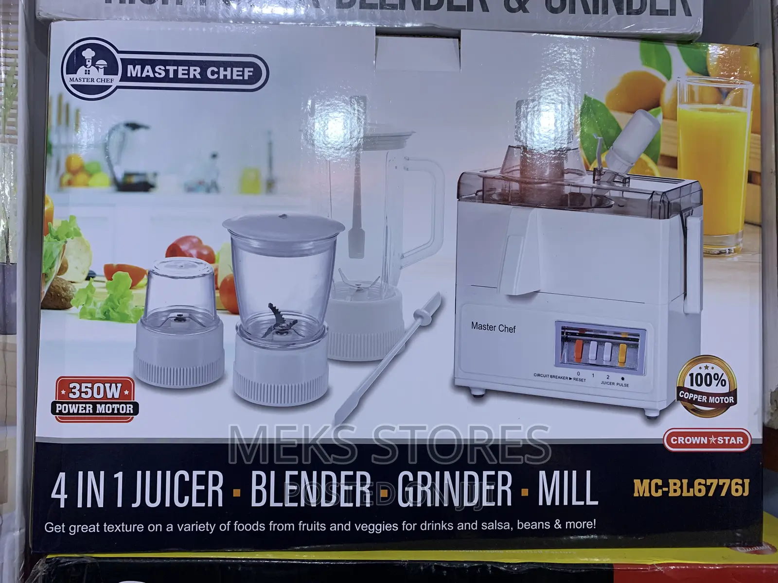 4 in 1 Juicer, Blender, Grinder, Mill