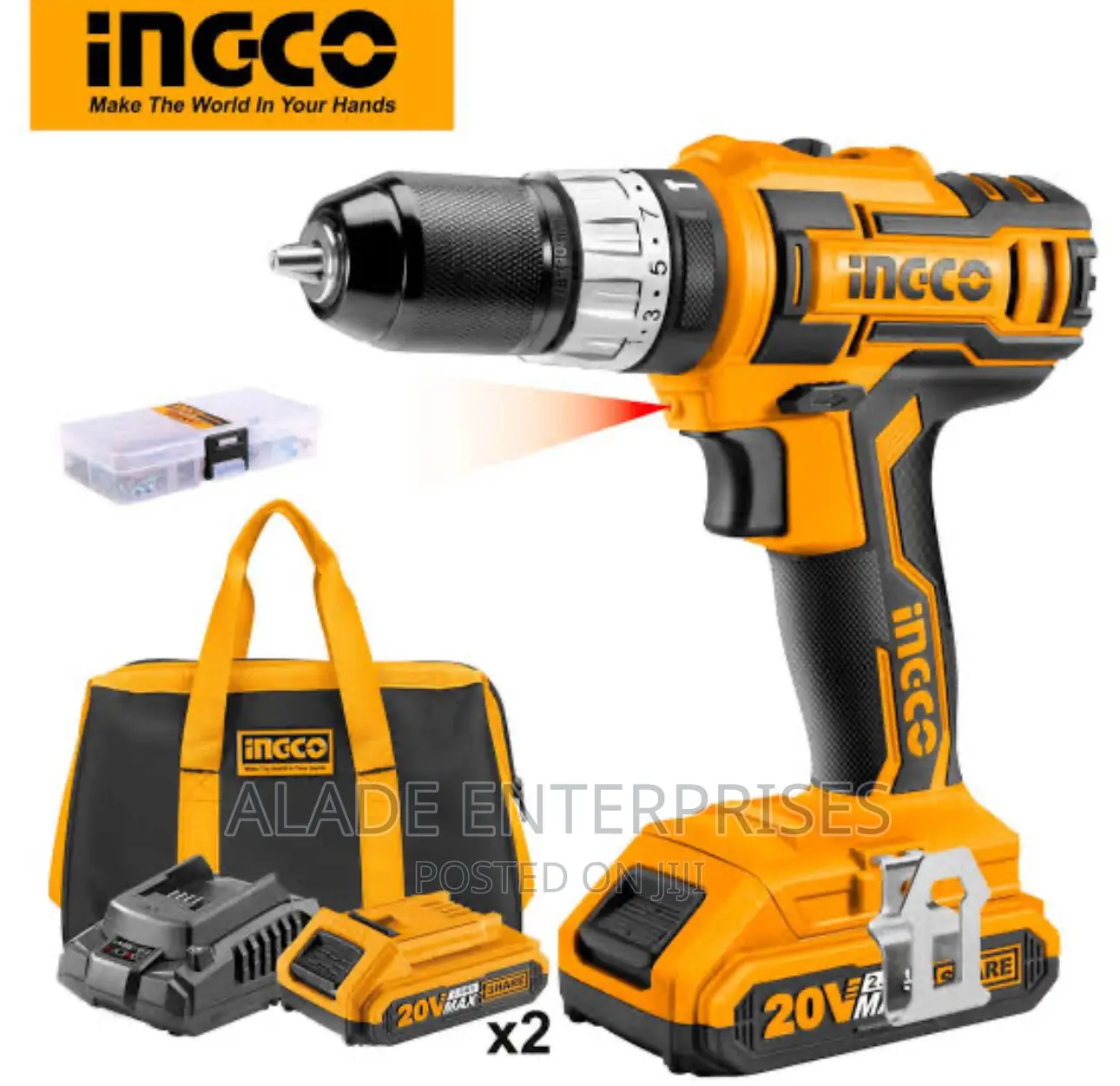 Ingco Lithium-Ion Impact Drill 20V CIDLI2002 With IRON CHUCK