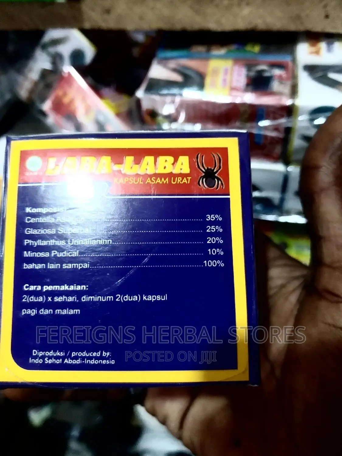 Laba Laba Cure for Rheumatism, Arthritis and Back Pain