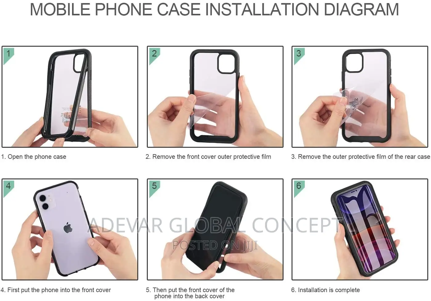 Samsung Galaxy A32 5G Case Transparent Full Body Back Pouch