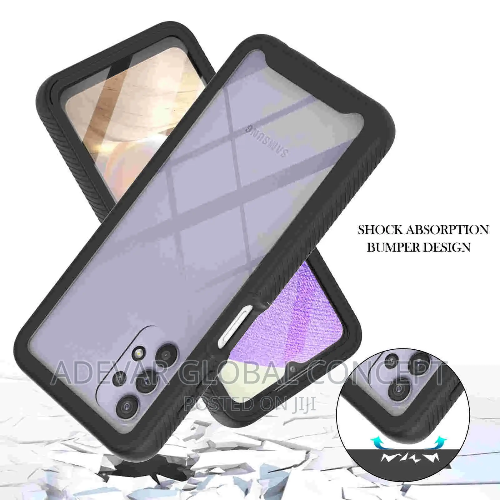 Samsung Galaxy A32 5G Case Transparent Full Body Back Pouch