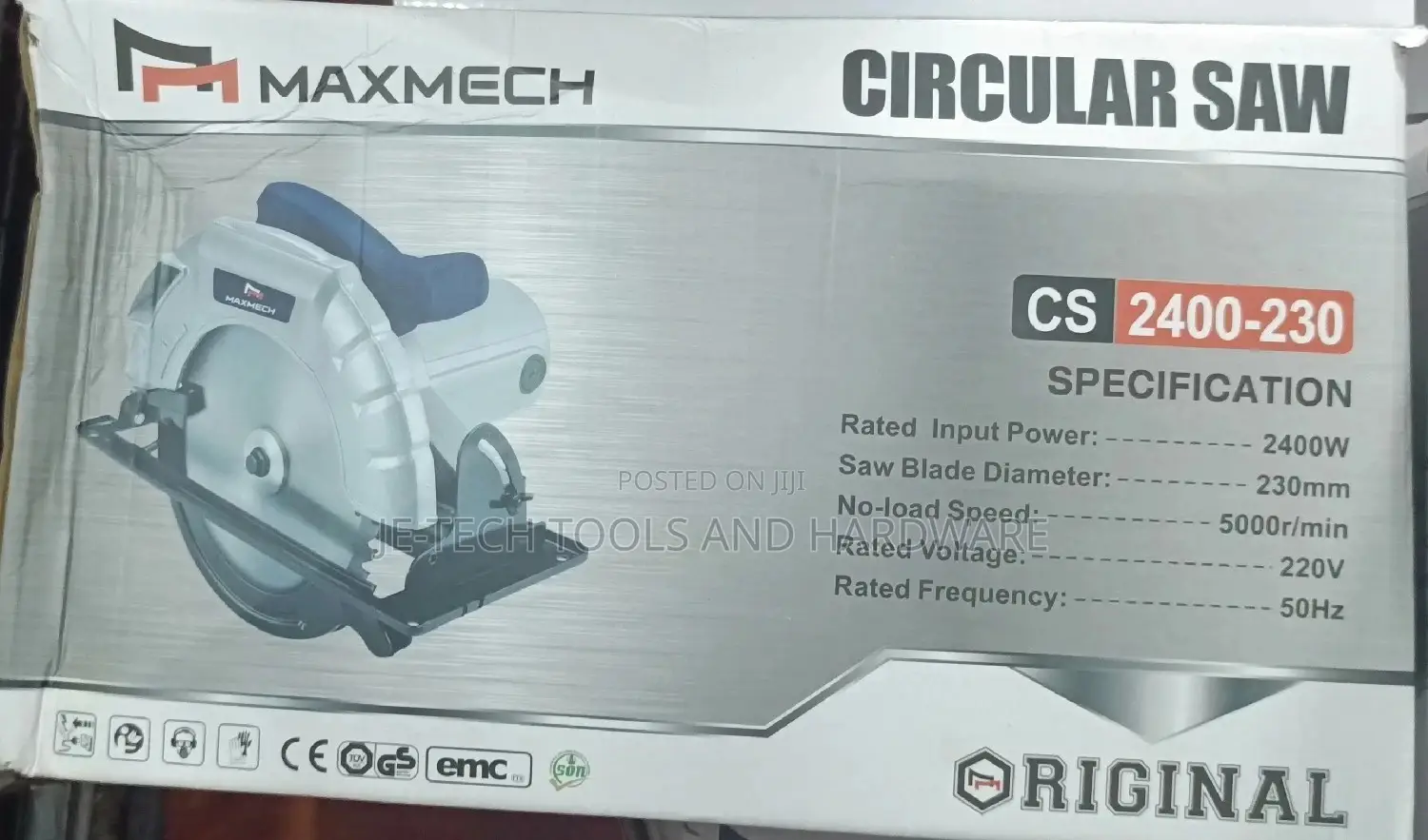 Maxmech Industrial Circular Saw 2400w 9 Inches