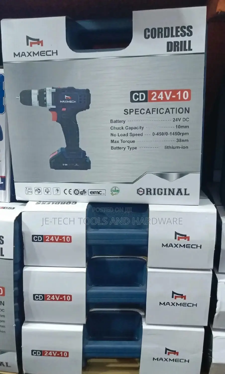 Maxmech Cordless Battery Screw Machine -24v