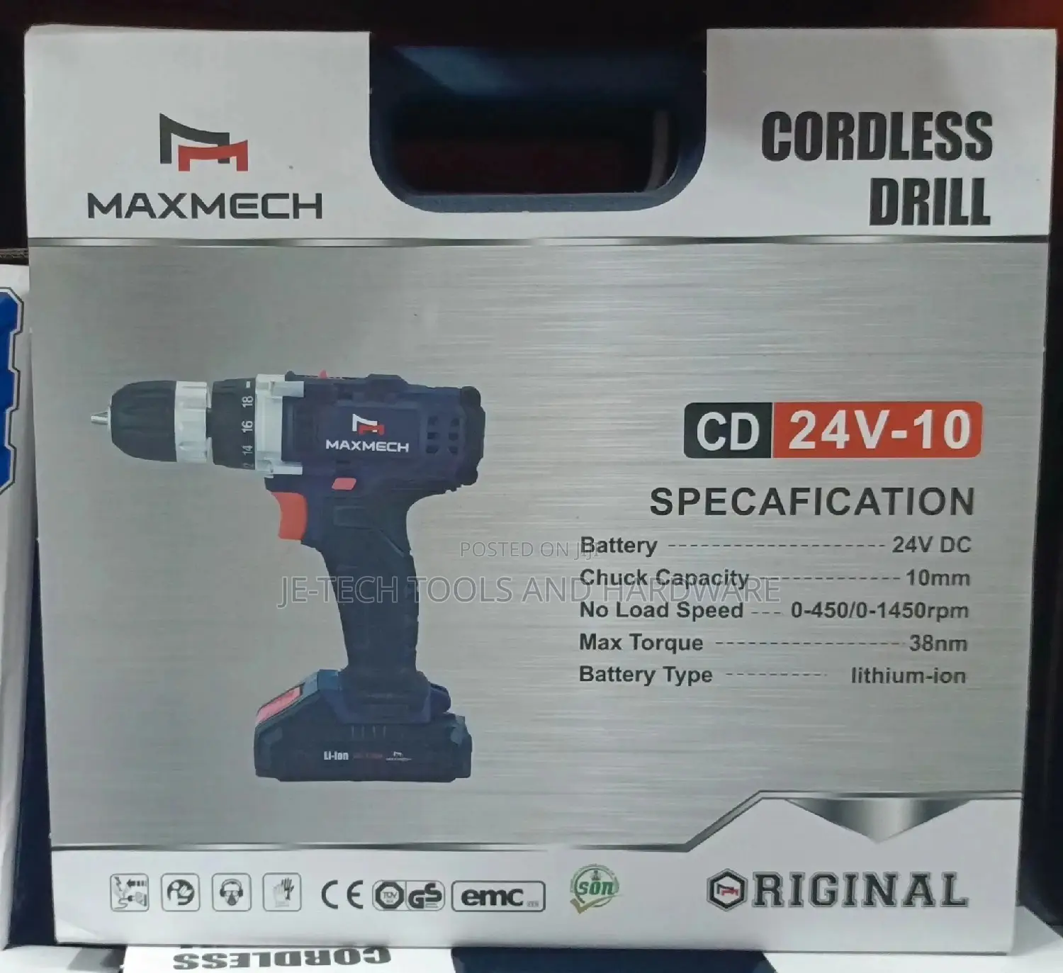 Maxmech Cordless Battery Screw Machine -24v