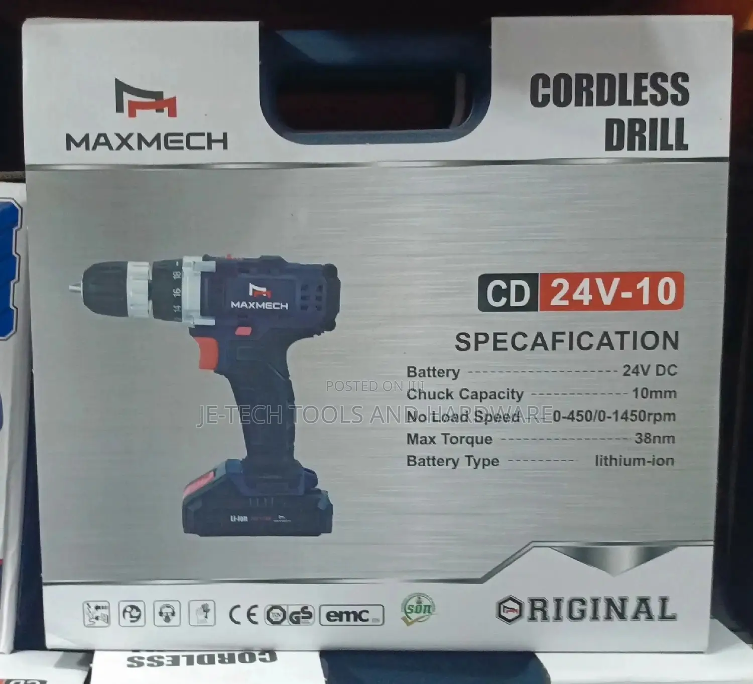 Maxmech Cordless Battery Screw Machine -24v