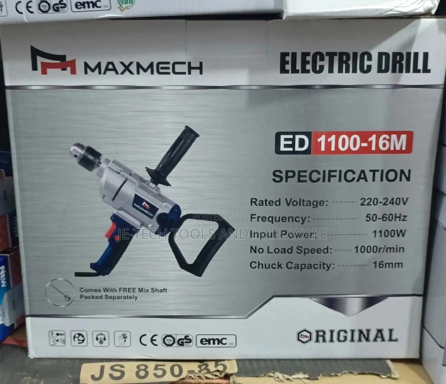 Maxmech Professional Electric Drill 1100 - 16mm