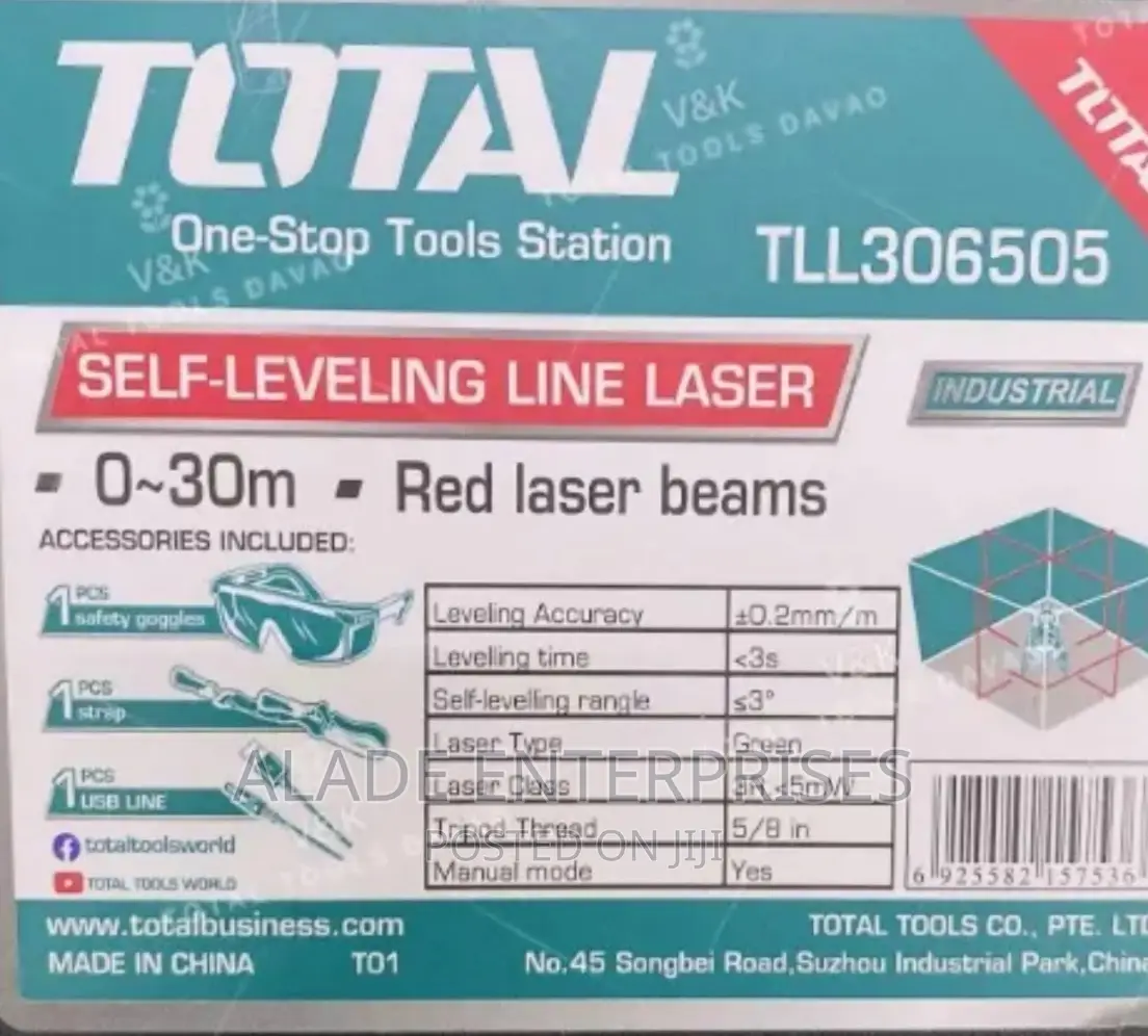 Total Self-leveling Red Laser Beam Industrial Set With Stand