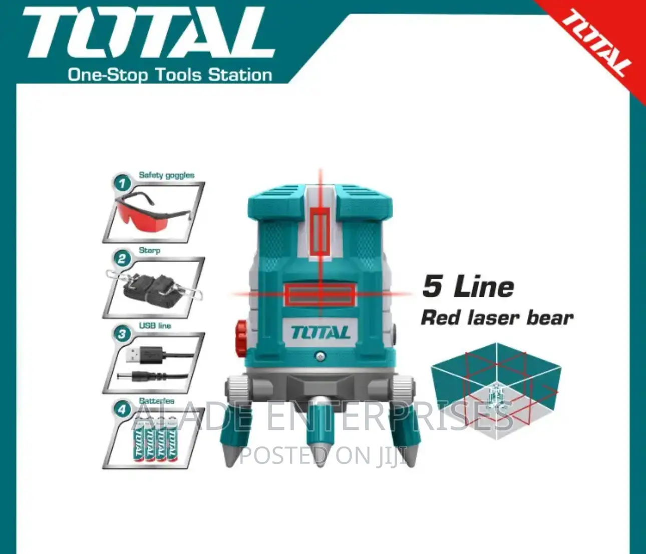 Industrial Self-leveling Line Laser 0-30m Red Laser Beams